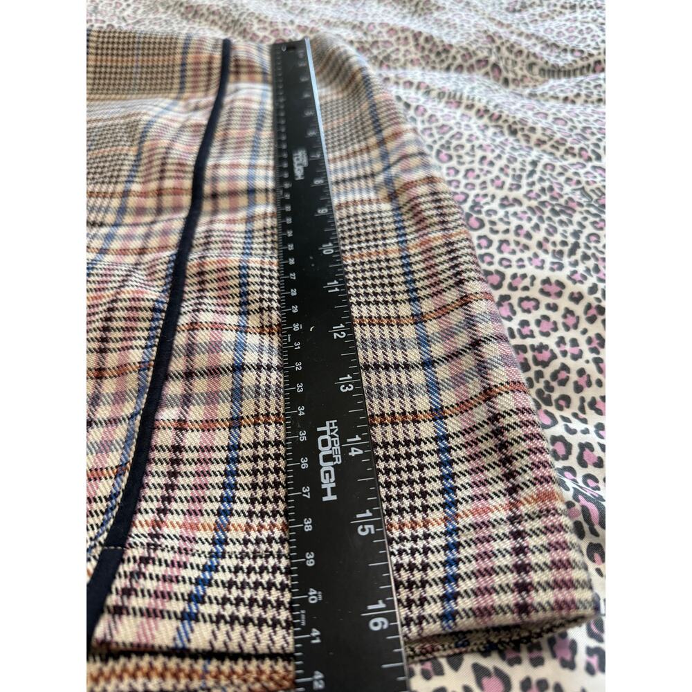 ModCloth Beige Plaid Mini Skirt with Black Trim - Picture 4 of 9